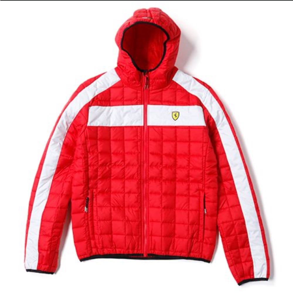 Authentic Ferrari Lightweight Quilted Puffer Jacket Small
